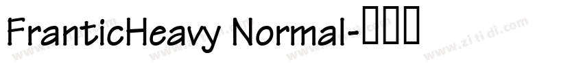 FranticHeavy Normal字体转换